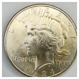 1924 Uncirculated Peace Dollar