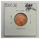 2000 Lincoln Penny Mint Error Coin