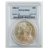 1904-O Morgan Silver Dollar PCGSMS64