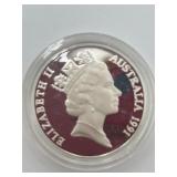 1991 Australia Elizabeth II $10 Coin