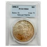 1898-O Morgan Silver Dollar PCGSMS64
