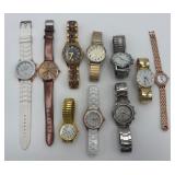 Lot of 10 Various Ladies Wrist Watches