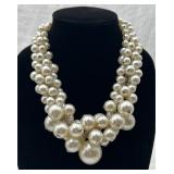 "Paparazzi" Large Layered Fashion Pearl Necklace
