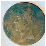1825 France (colonial) 5 Centimes