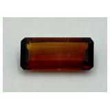 Loose Emerald Cut Hessonite Garnet Gemstone