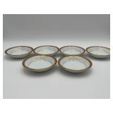 6 VTG Noritake Goldridge  5 1/2"Fruit/Dessert Bowl