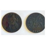 2 1819 Ionian Islands 2 Lepta or Obol Copper Coin