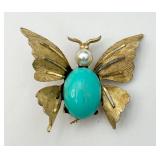 Vintage "BSK" Butterfly Pin