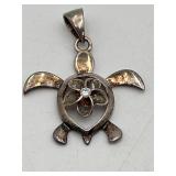 925 Hawaiian Honu Sea Turtle Pendant