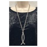 "Colonial" Pewter Fish Necklace