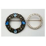 Pair of Vintage Circle Pins