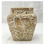 Antique Phoenix Consol. Art Glass "Chickadee Vase"