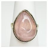 925 Rose Quartz Ring