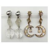 2 Pair of Fancy Ear Clips