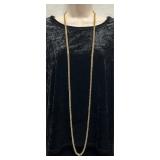 Long "Monet" Gold Plated Heavy Chain Necklace
