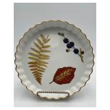 Vtg Royal Worcester Wild Harvest Flan Dish
