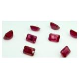 8 Redish/Pink Gemstones