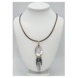 Southwestern-style Pendant Necklace Abalone Shell