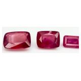 3 Redish Gemstones