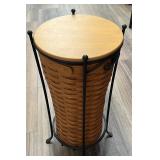 Longaberger Basket w/Wrought Iron Holder