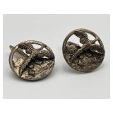 925 Vintage Shirt Cufflinks Pheasants