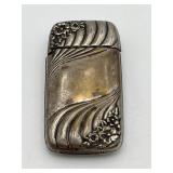 Antique Art Nouveau Floral Embossed Vesta Case