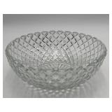 Vtg Anchor Hocking Clear Glass Fruit Serving Bowl
