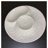 Vintage ceramic divided artichoke plate