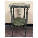 Vintage Round Two-tier Accent Table