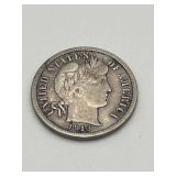 1913 Barber Dime in Excellent Condition