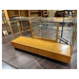 VTG Light-wood & Glass Store Counter Display Case