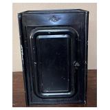 Black Metal VTG Medicine Cabinet
