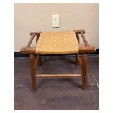 Vintage Primitive Wooden Footstool