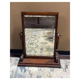 Antique Victorian Mahogany Swing Mirror