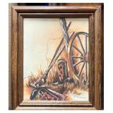 Framed Rustic Western Artwork Print