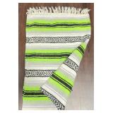 Blanket/Rug Green Stripes