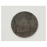 1891-S Seated Liberty Quarter 90% Silver