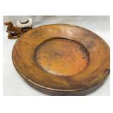 VTG Horse & Wagon & Rustic Plate Decor