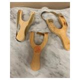3 Wooden Slingshots