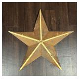 Rustic Metal Star Wall Decir