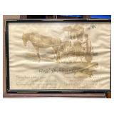 Vintage Framed ï¿½Harï¿½ Ya, Friendï¿½ Advertising Print