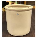 Cream Colored 5 Gallon Stoneware Crock