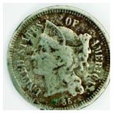 1865 3 Cent Coin