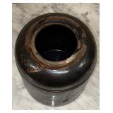 Vintage Brown Glazed Canning Crock