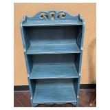 Vintage Bookcase Painted Antique Turquoise