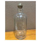 10ï¿½ Antique Apothecary Bottle w/Glass Stopper