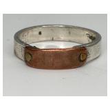 Sterling Silver & Copper Ring