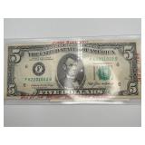 $5 Bill Won by Jim Wright