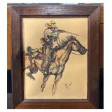 Original Western Art Piece Signed