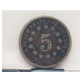 1871 Shield Nickel